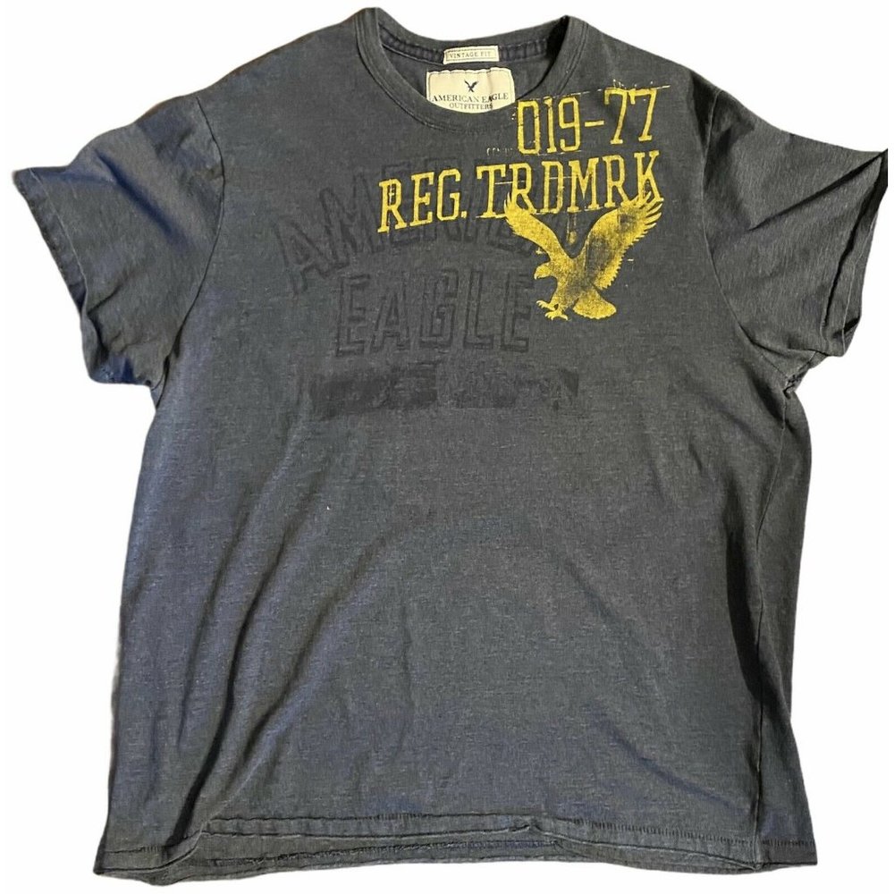 American Eagle T-shirt Size XL Dark Gray Short Sle